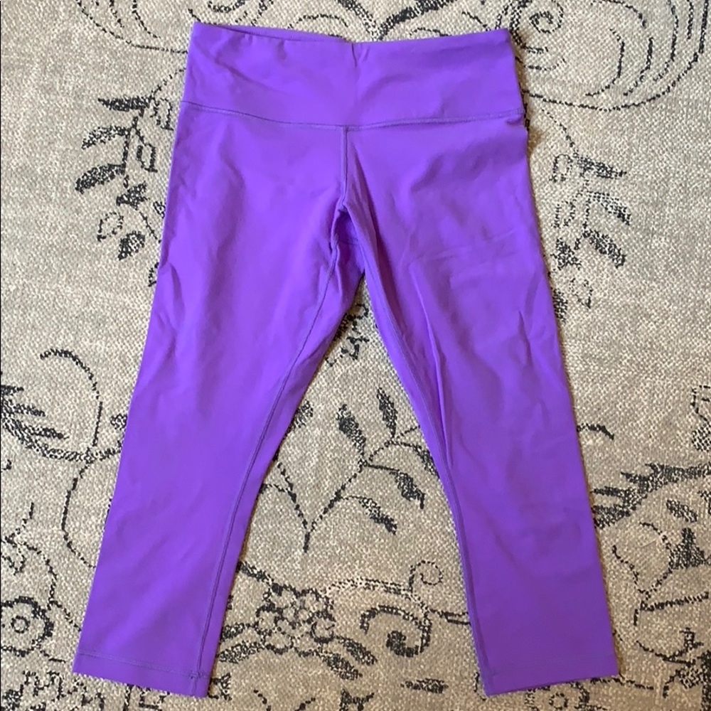 Purple lululemon crops